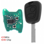 433MHz kaugjuhtimispuldi autov&otilde;ti FOB ID46 HU83 tera sobib Citroen 73373067C Peugeot 307 jaoks