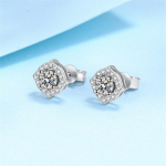 0 ,5 /1ct ruudukujulised moissanite-k&otilde;rvar&otilde;ngad naistele &otilde;rn s&auml;delev ainulaadne mood elegantne pulma-aastap&auml;ev 0.5 Carat