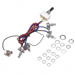 Eelnevalt &uuml;hendatud juhtmestiku komplekt LP elektrikitarrile 2T2V 500K Pots, 3-suunaline l&uuml;litusl&uuml;liti juhtmestiku komplekt koos pistikuga mitmev&auml;rviline