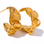 Eetit Creative Statement metallist kullav&auml;rvi roostevabast terasest geomeetrilised ebatavalised k&otilde;rvar&otilde;ngad naistele v&otilde;luvad vanaaegsed ehted kuld