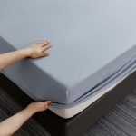 VEEKINDLAD libisemiskindlad voodilinad, mis k&otilde;ik katavad hingavad, mugavad niiskus- ja uriinikindlad madratsikatted magamistuppa (Ilma padjap&uuml;&uuml;rita) 90*200cm sinine/hall v&auml;rv