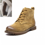 Naiste kingad Ehtsast nahast Naiste l&uuml;hikesed saapad seemisnahast naiste saapad Briti pitsist retrotrend Sobib kevadeks, s&uuml;giseks ja talveks Naiste alasti saapad 39