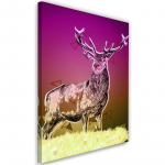 L&otilde;uendiprint Deer Animal Nature Purple 40x60 lilla