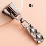 5 TK 3#/5#/8# metallist t&otilde;mblukuga liugurid vaigu/metalli/nailoni t&otilde;mblukkude jaoks, r&otilde;ivaste asendust&otilde;mblukuga liugurid, meisterdage &otilde;mblustarbed 7-8mm