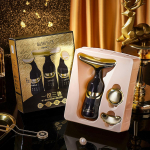 3-&uuml;hes n&auml;o t&otilde;stmisseade kaela n&auml;o-silmamassaaž EMS Microcurrent Beauty naha pinguldusmasin vananemisvastane n&auml;omasseerija must