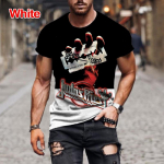 Mood Hip Hop Rock Judas Priest Band 3D Prinditud T-s&auml;rgid Meestele Vabaaja t&auml;navatrend l&uuml;hikeste varrukatega T-s&auml;rk Suures suuruses riided 4XL