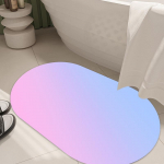 Kiiresti kuivav vannitoa uksematt Diatomiitmuldvaip V&auml;ike vannitoa libisemiskindlad jalamatid Vannitoa imavad vastupidavad p&otilde;randamatid 40x60cm