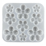 Lillevaiguvorm 3D kirsilillede silikoonvormid DIY kaelakee k&otilde;rvar&otilde;ngad ehete valmistamine l&otilde;hna-kipsi difuusorid vormid B