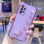 Samsung A13 Case Love K&auml;ev&otilde;ru Ketikattega Silikoonist &uuml;mbris Samsung Galaxy A23 A33 A53 A73 A32 A12 A52 A72 A02S A31 Coque jaoks A32 4G lilla