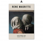 Rene Magritte'i terapeut S&uuml;rrealism Kaasaegsed P&otilde;hjala plakatid ja tr&uuml;kised Seinakunst L&otilde;uendimaal Seinapildid elutoa sisekujunduseks 30x40cm No Frame