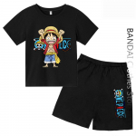 Laste multikad Anime &Uuml;hes t&uuml;kis Luffy puuvillane T-s&auml;rgikomplekt Naiste mood Suvine vabaaja t&auml;navar&otilde;ivad Poistele T&uuml;drukutele Riided Topid Tee 150