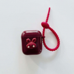 Ins Red Rabbit armas silikoonist pehme k&otilde;rvaklappide &uuml;mbris Apple Airpods Pro 2 3 1 2. juhtmevaba Bluetoothi ​​laadimiskarbi jaoks Cartoon Capa For Airpods Pro 2nd