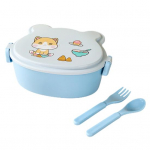 L&otilde;unas&ouml;&ouml;gikonteiner Kasulik kahekihiline kaasaskantav, armsad lapsed Multifilmi toidu hoiukarbi piknikuvarustus