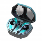 Juhtmeta Bluetooth 5.2 peakomplekt Stereoheli Madala latentsusega m&auml;ngimine Bluetooth-peakomplekti m&uuml;rasummutus Mini k&otilde;rvaklapid k&otilde;rvaklapid mikrofoniga must