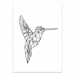 LOVE seinakunst l&otilde;uendiplakat ja tr&uuml;kis Kuusnurkne graafiline abstraktne maal Minimalistlik p&otilde;hjamaise kaunistuspildid Kaasaegne kodukaunistus 21x30cm No Frame