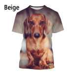 Meeste taksi T-s&auml;rk Moodne 3D-prindiga l&uuml;hikeste varrukatega suvine vabaaja koeras&auml;rk Top Trendikad mehed XL