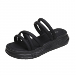 Naiste vabaaja sussid, slaidid, lameda platvormiga keskmise kontsaga naiste kingad, tugevad suvised sussid Zapatos De Mujer 35 beež