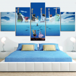 L&otilde;uendile prinditud plakat kodukaunistus 5 t&uuml;kki &uuml;hes t&uuml;kis maalimine joonisfilm Moodne seinakunsti pildid elutuppa Modulaarne 20x35cm*2 20x45cm*2 20x55cm*1