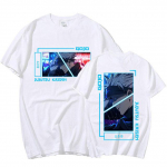 Jaapani anime Jujutsu Kaisen T-s&auml;rk Manga Gojo Satoru Graafilised T-s&auml;rgid Mehed Naised Vabaaja puuvillased L&uuml;hikesed varrukad Suvised T-s&auml;rgid T&auml;navar&otilde;ivad Topid T-s&auml;rgid XXXL valge