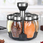 Maitseainekarbi komplekt Maitseainepurgi k&ouml;&ouml;k Home Creative Rotary maitseainepudel Klaaspudelipurk K&ouml;&ouml;gitarbed 7pcs