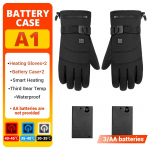 HEROBIKERI mootorrattakindad veekindlad soojendusega Guantes Moto puutetundlik akutoitega mootorratta v&otilde;idus&otilde;idukindad A1 With Battery Case