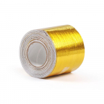 5mx5cm klaaskiust soojust peegeldav lint kuldne k&otilde;rge temperatuuriga kuumuse ja heli kaitsega rullliim uute autode tarvikud