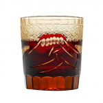 250 ml Roheline Mount Fuji EDO klaasist Brandy Snifter Jaapani Kiriko kristallist veiniklaasist k&auml;sitsi nikerdatud kanged alkohoolsed joogid konjakitopsi viskiklaas Red EDO Cup 250ml