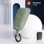 Alcantara v&otilde;tme&uuml;mbrise kaanehoidja jaoks VW Volkswagen Tiguan Mk1 Mk2 Magotan Passat B5 B8 Polo Golf 4 5 6 7 Mk7 Jetta Polo Eos must
