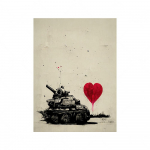 Graffiti Roosa Armastus Seinaplakat Laste L&otilde;uend Maalimine Seinakunsti tr&uuml;kkimine Pilt Kaasaegne elutuba Kodukaunistuse seinamaaling 21X30cm No Frame