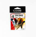 Sasame F-721 Chinu Ringed Offset Hook Kuldne suurus 4 (0630)