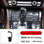 For BMW 10-16 5 Series F10 F11 carbon fiber pattern interior modified front air conditioner outlet decorative AkuI