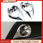2 tk/komplekt ABS kroomitud auto eesmise udutulelaterna raami katte kaunistuse kleebis Peugeot 2008 2014 -