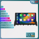 Hizpo 8GB+128GB 9'' 2Din Android 12 DSP RDS autoraadio multimeedia videopleier Mercedes Benz C-Class 3 W204 S204 2006-2011 SWC GPS Carplay 4G jaoks HC2CP 4Core 2G 32G
