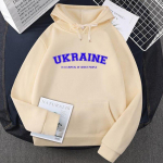 Ukraina kampsunid Ukraina dressipluus Mehed Naiste Pullover Fliis Meeste kampsunid Kollane Roheline Kapuutsiga Meeste R&otilde;ivad Streetwaer L beež