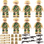 MOC SWAT Delta Jungle kamuflaažitihendid Aksessuaarid Minifiguurid Osad Kokkupanek Ehitusplokk Tellised M&auml;nguasjad lastele Kingitus