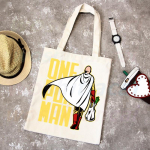 One Punch Man ostukott Toidupood Anime Genos Saitama Sensei džuudist kott puuvillane kott džuut 24*26cm