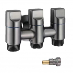 Metallist k&auml;epidemega juhtventiili kraan Roostevaba teras h&otilde;be