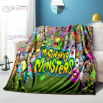 Multifilm My Singing Monsters Flanell Tekid Little Monsters Band Pehmed tekid t&auml;iskasvanutele m&otilde;eldud diivani reisimiseks voodipesu j&otilde;uludeks 75x90cm