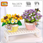 LOZ 1674 Igavene Lill Beebi hinget&otilde;mbe karikakra pott muru&uuml;rt taime riiul mudel miniklotsid klotsid ehitusm&auml;nguasi lastele ilma kastita