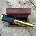 15,24 cm mini piraadinavigatsiooniga graveeritud teleskoop puidust kasti, piraatide silmaklaasiga, kingitus pojale