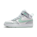 Nike Court Borough Mid 2 PS Puhta plaatina m&uuml;ndivahu laste tossud Hall Valge CD7783-011 28