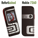 Renoveeritud originaal Nokia 7260 mobiiltelefon No charger roosa