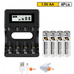 PALO 1,5 V AAA laetav liitiumioonaku AAA 3A aku kella arvuti emaplaadi jaoks + 1,5 V AAA AA liitiumioonaku laadija