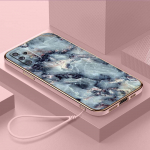 Luksuslik kaetud TPU telefoni&uuml;mbris koos kaelapaelaga Samsung Galaxy A04 A05s A13 A14 A24 A54 A34 Note20 S23 Ultra &uuml;mbris A48 maastikumustriga kate, &otilde;li marmor Samsung Galaxy A01