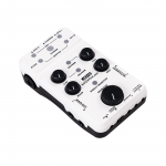 JOYO MOMIX PRO helimikser C-t&uuml;&uuml;pi telefoni toitega Plug and Play USB heliliides Stereo XLR + 48V valge