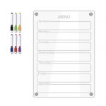 Akr&uuml;&uuml;list memotahvel Magnetiline n&auml;dalaplaneerija 6 tahvli markeriga kustutatav meeldetuletuse teadetetahvel