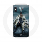 &Uuml;mbris Xiaomi Redmi Note 5 AI kahe kaameraga Vikings Series 6. hooaja jaoks Ragnar Lothbroki logo V Sword Grey