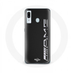 Coque pour Samsung Galaxy A20e Amg Logo Carbone Texture