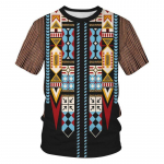 Meeste T-s&auml;rk Riietus Unisex India stiilis 3D-prindiga T-s&auml;rgid Suvised topid L&uuml;hikeste varrukatega Mood vabaaja Suured T-s&auml;rgid 2XL