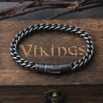 Vintage Chain Link meeste k&auml;ev&otilde;ru K&auml;sitsi valmistatud punk rock mootorratta k&auml;ev&otilde;ru meeste ehted 22cm must